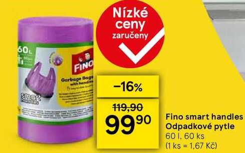 Fino smart handles Odpadkové pytle, 60 l, 60 ks 