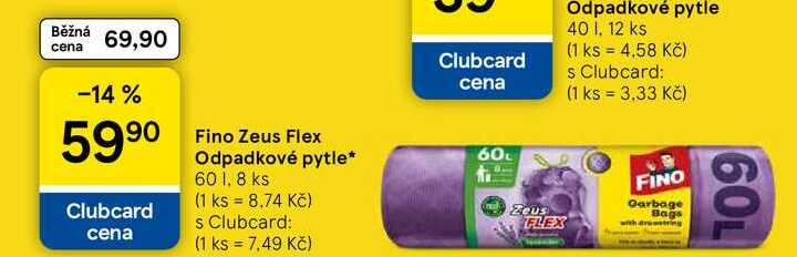 Fino Zeus Flex Odpadkové pytle, 60 l, 8 ks 