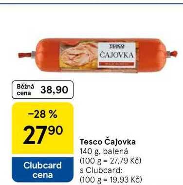 Tesco Čajovka, 140 g 