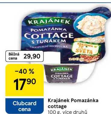 Krajánek Pomazánka cottage, 100 g, více druhů 