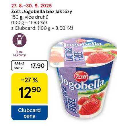 Zott Jogobella bez laktózy, 150 g, více druhů 