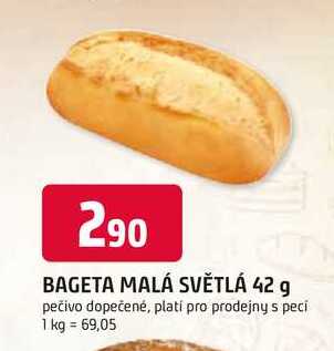 BAGETA MALÁ SVĚTLÁ 42 g 