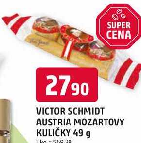 VICTOR SCHMIDT AUSTRIA MOZARTOVY KULIČKY 49 g