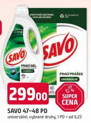 SAVO PRACÍ PRÁŠEK UNIVERZALNÍ 47-48 PD