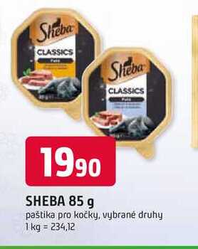 SHEBA 85 g paštika pro kočky, vybrané druhy 