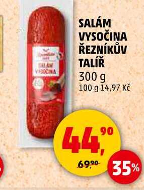 SALÁM VYSOČINA ŘEZNÍKŮV TALÍŘ, 300 g 