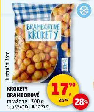 KROKETY BRAMBOROVÉ mražené, 300 g 