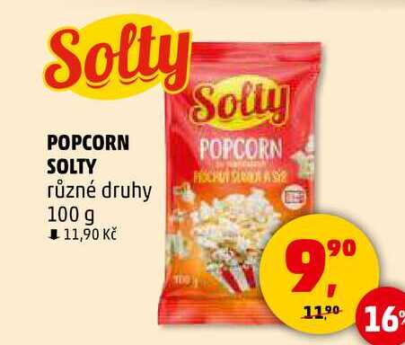 POPCORN SOLTY různé druhy, 100 g