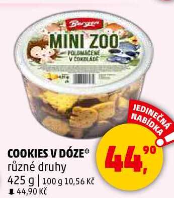 COOKIES V DÓZE různé druhy, 425 g