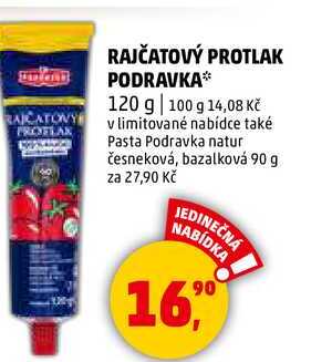 RAJČATOVÝ PROTLAK PODRAVKA, 120 g 