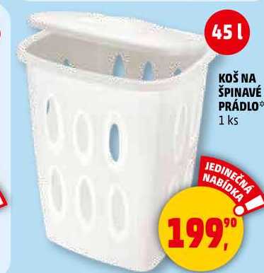 KOŠ NA ŠPINAVÉ PRÁDLO, 1 ks  