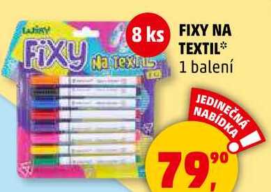 FIXY NA TEXTIL, 1 balení