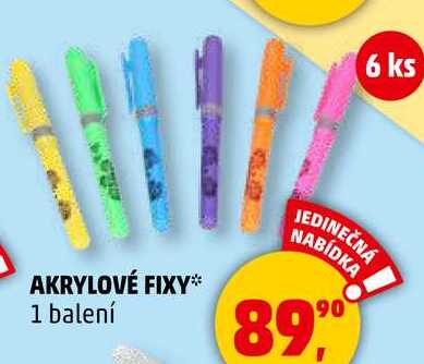 AKRYLOVÉ FIXY, 1 balení