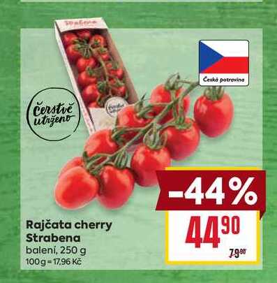 Rajčata cherry Strabena balení, 250 g