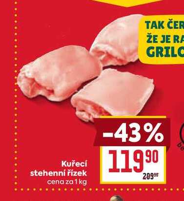 Kuřecí stehenní řízek cena za 1 kg