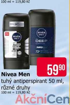 Nivea Men tuhý antiperspirant 50 ml, různé druhy