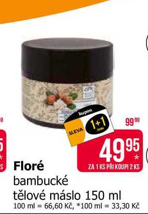 Floré bambucké máslo 150 ml