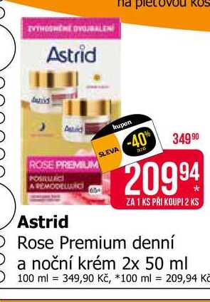 Astrid Rose Premium denní a noční krém 2x 50 ml 