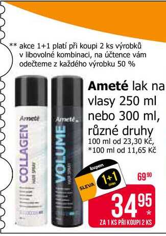 Ameté lak na vlasy 250 ml 