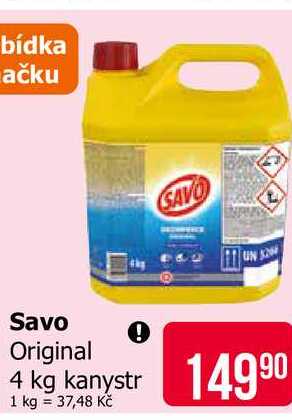  Savo Original 4 kg kanystr 
