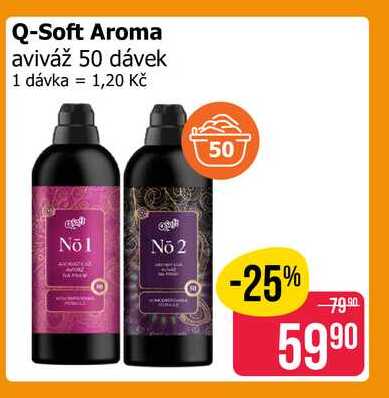 Q-Soft Aroma aviváž 50 dávek 