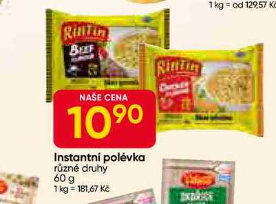 Rintin Instantni polévka různé druhy 60 g 