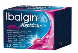 Ibalgin® Rapidcaps 400 mg 30 měkkých tobolek