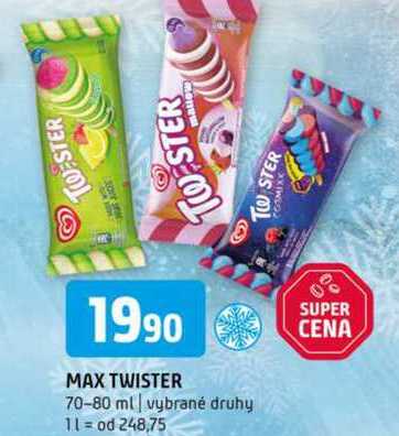 MAX TWISTER 70-80 ml vybrané druhy