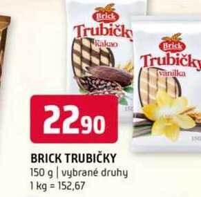 Brick Trubičky 150 g vybrané druhy 
