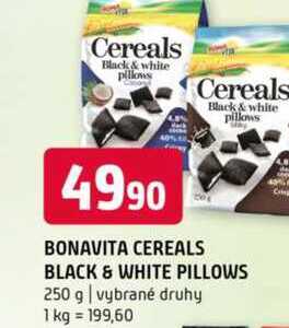BONAVITA CEREALS BLACK & WHITE PILLOWS 250 g vybrané druhy 