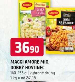 MAGGI AMORE MIO, DOBRÝ HOSTINEC 140-153 g vybrané druhy 