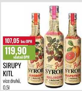 SIRUPY KITL 0,5l