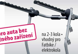 Nosič na 3 jízdní kola na zadní / páté dveře Menabo Biki - pozinkovaná ocel / vhodný pro Fatbike a široké pláště