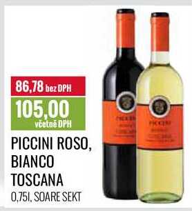 PICCINI ROSO, BIANCO TOSCANA 0,75l