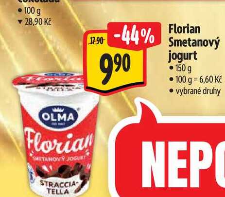   Florian Smetanový jogurt 150 g  