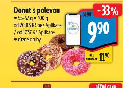Donut s polevou  55-57 g   
