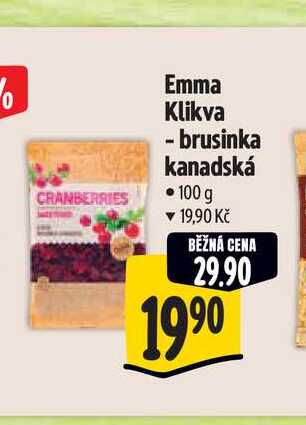  Emma Klikva - brusinka kanadská  100 g 