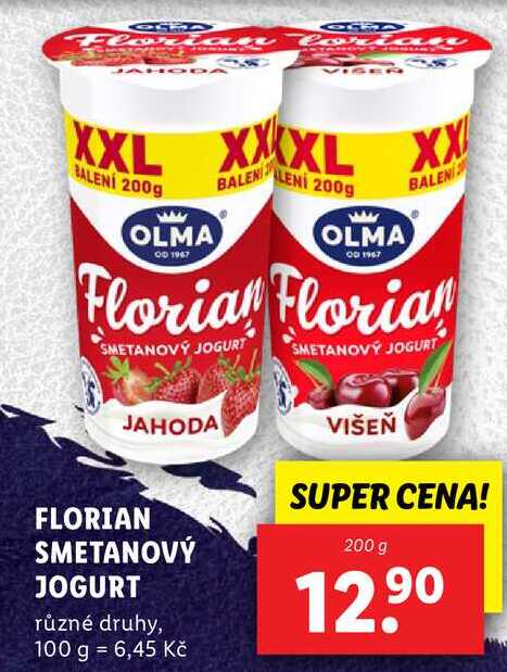 FLORIAN SMETANOVÝ JOGURT, 200 g