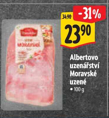  Albertovo uzenářství Moravské uzené 100 g 