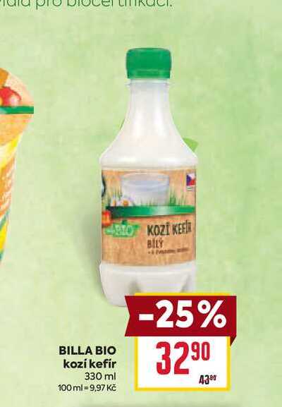 BILLA BIO kozí kefír 330 ml