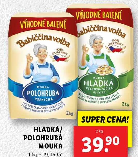 HLADKÁ/POLOHRUBÁ MOUKA, 2 kg