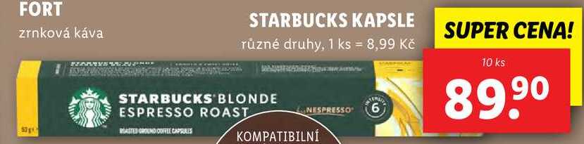 STARBUCKS KAPSLE, 10 ks