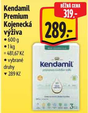 Kendamil Premium Kojenecká výživa, 600 g  