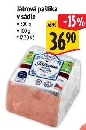 Játrová paštika v sádle, 300 g