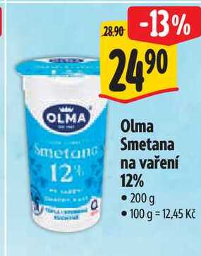 Olma Smetana na vaření 12%, 200 g 