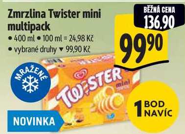 Zmrzlina Twister mini multipack, 400 ml 