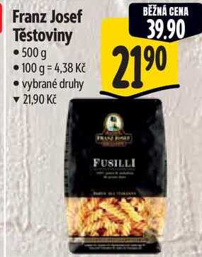 Franz Josef Těstoviny, 500 g 