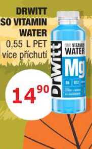 DRWITT SO VITAMIN WATER 0,55 L PET  