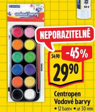 Centropen Vodové barvy