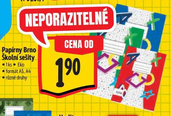 Papírny Brno Školní sešity 